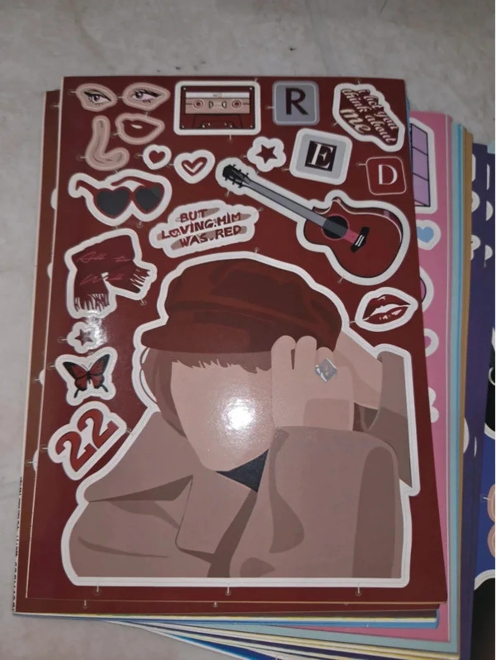Taylor Swift face stickers